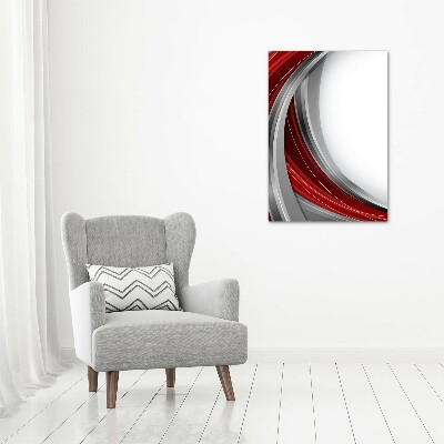 Wall art on glass Background waves