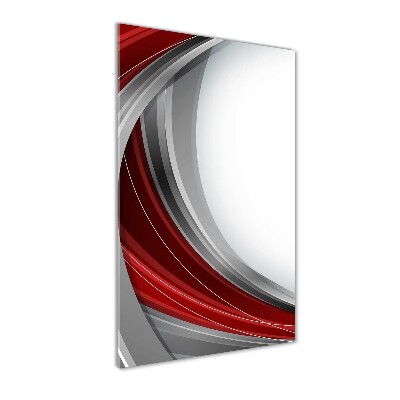 Wall art on glass Background waves