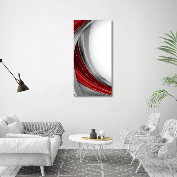 Wall art on glass Background waves