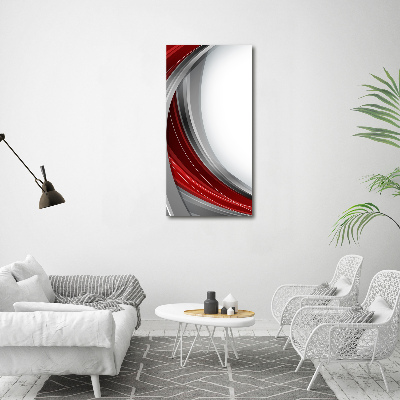 Wall art on glass Background waves