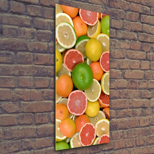 Wall art on glass Citrus fruits