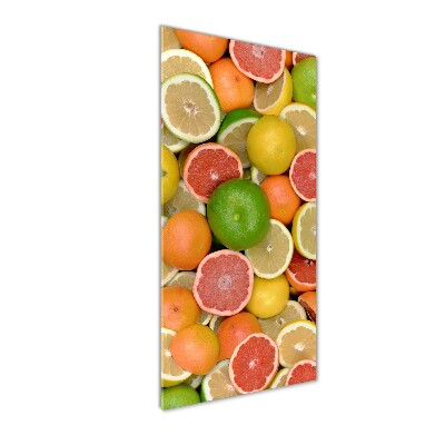 Wall art on glass Citrus fruits