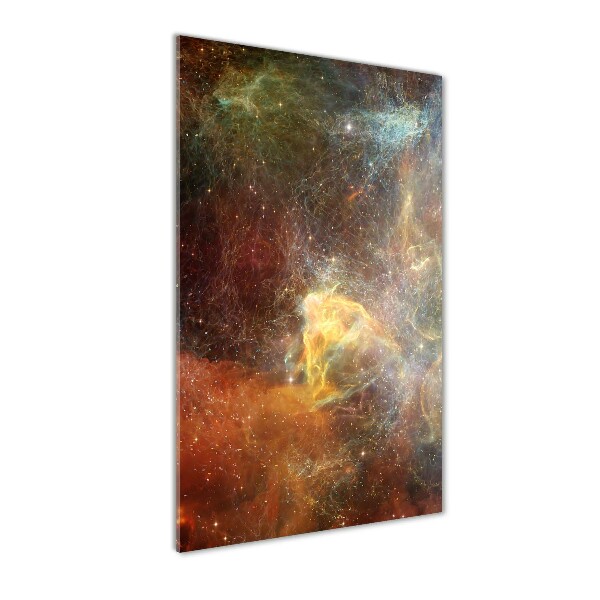 Printed glass wall art Cosmos