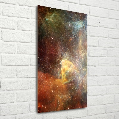 Printed glass wall art Cosmos