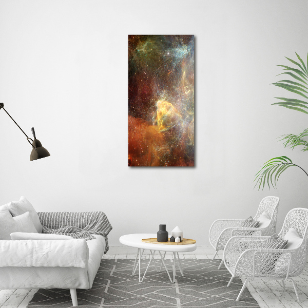 Printed glass wall art Cosmos