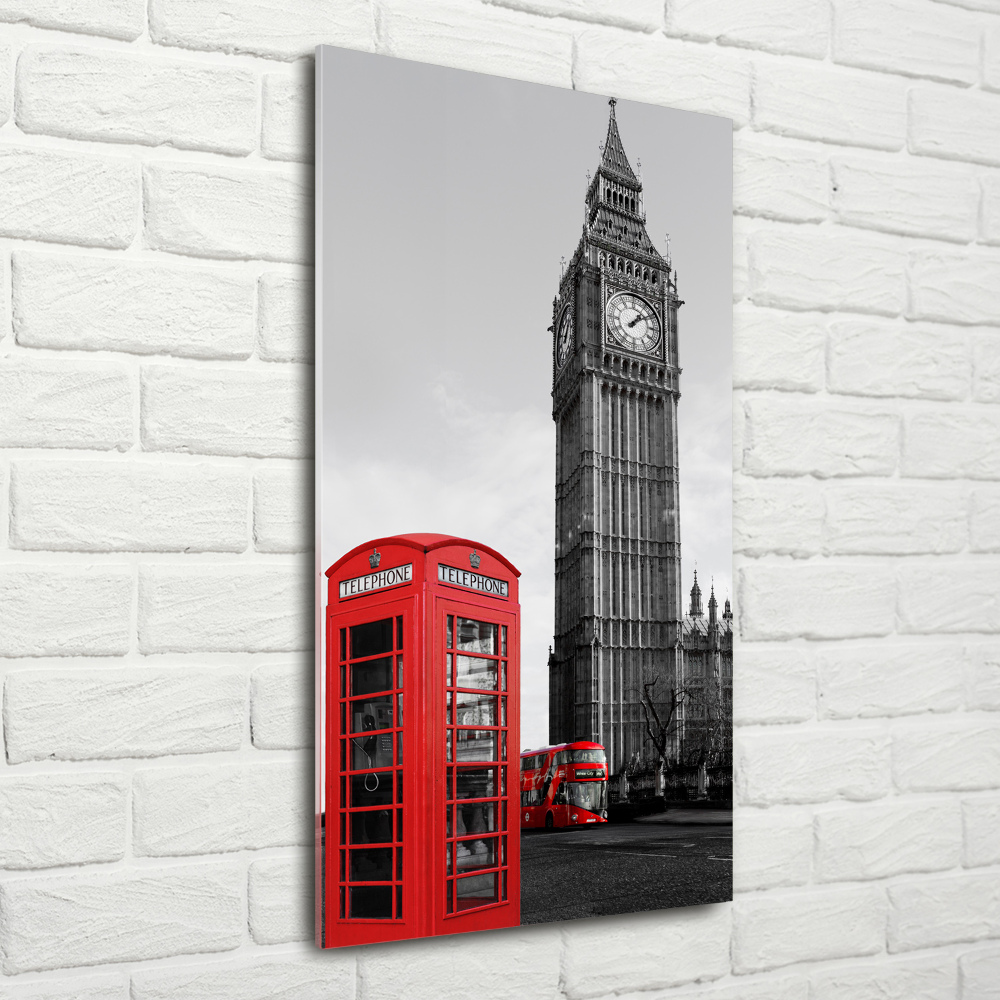 Photo printed on glass Big Ben London