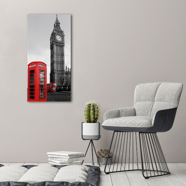 Photo printed on glass Big Ben London