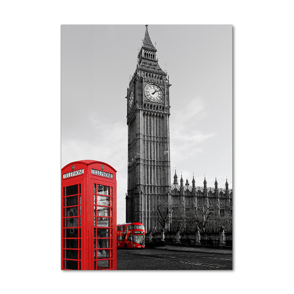 Photo printed on glass Big Ben London