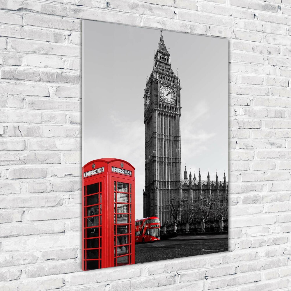 Photo printed on glass Big Ben London