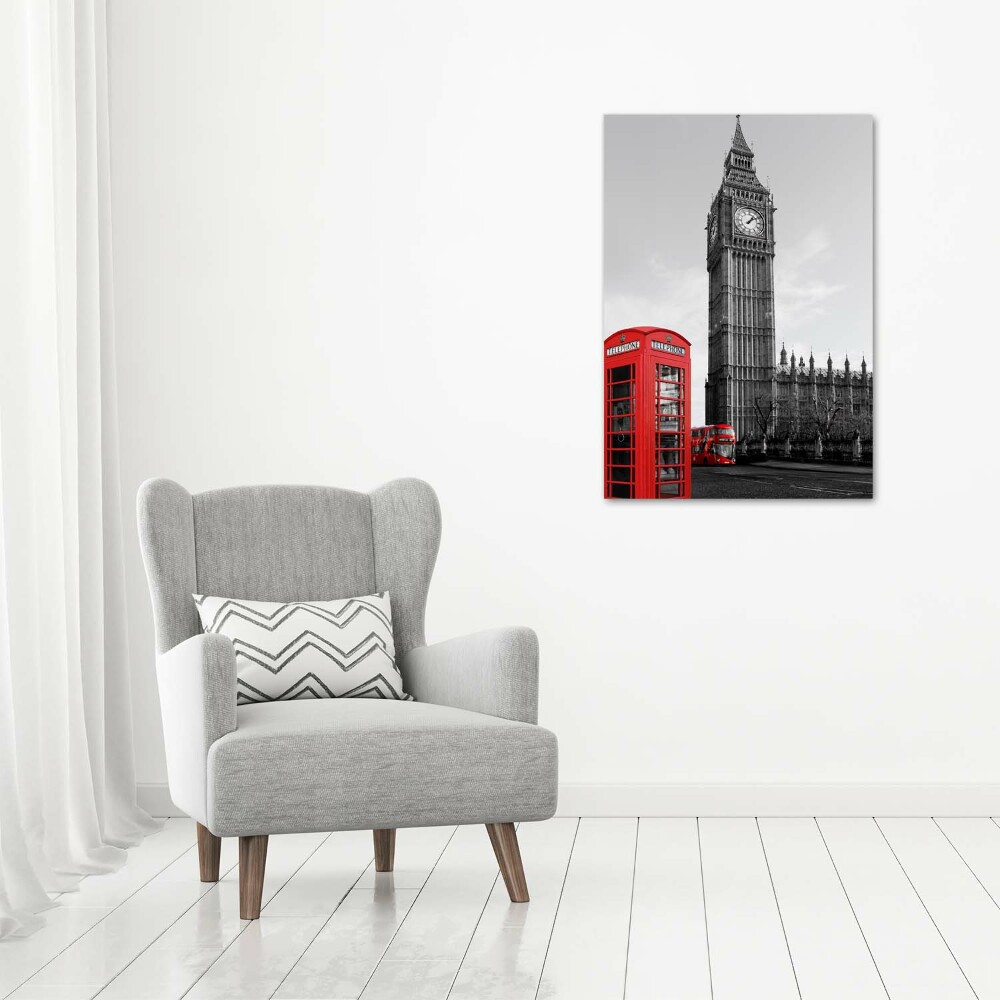 Photo printed on glass Big Ben London