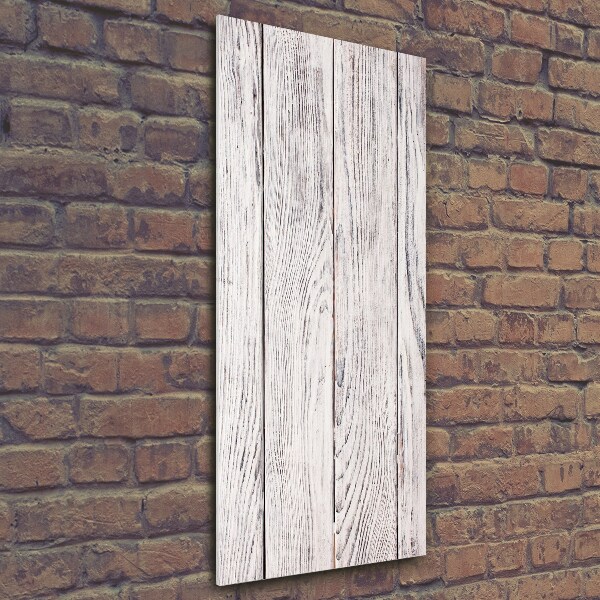 Glass art picture Wooden wall