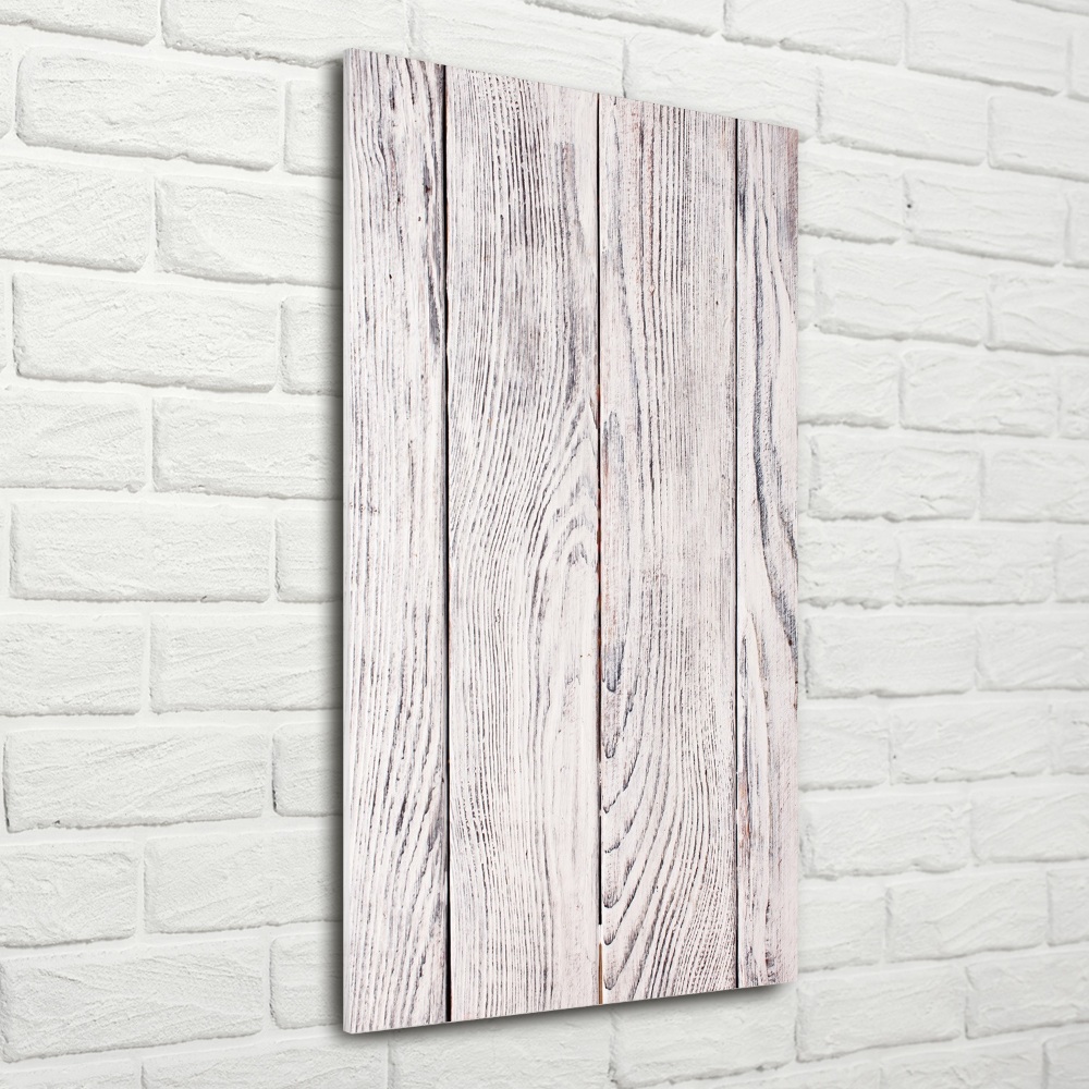 Glass art picture Wooden wall