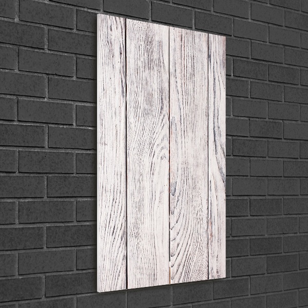 Glass art picture Wooden wall