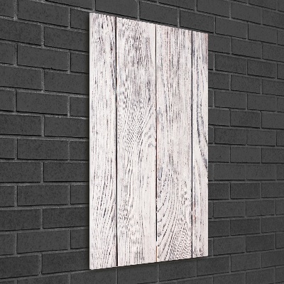 Glass art picture Wooden wall