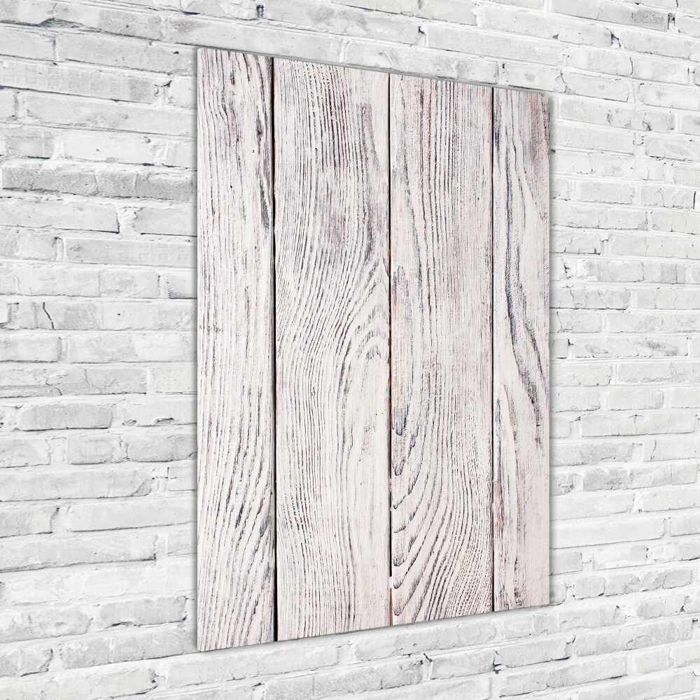 Glass art picture Wooden wall