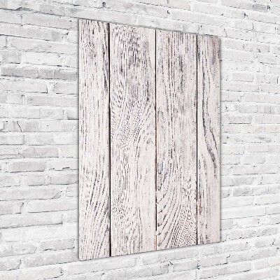 Glass art picture Wooden wall