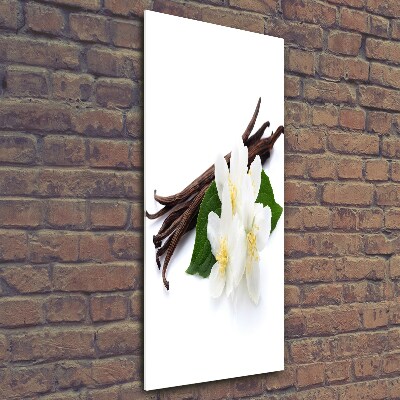 Glass wall art Jasmine and vanilla