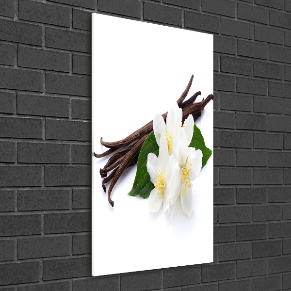 Glass wall art Jasmine and vanilla