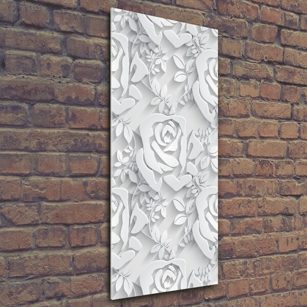 Print on a a glass Roses