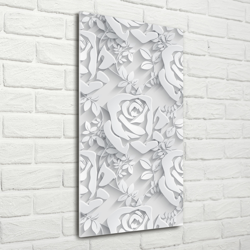 Print on a a glass Roses