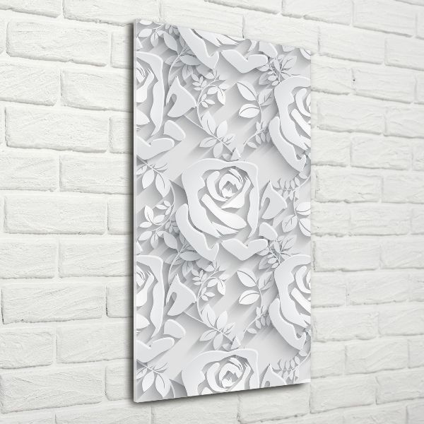 Print on a a glass Roses