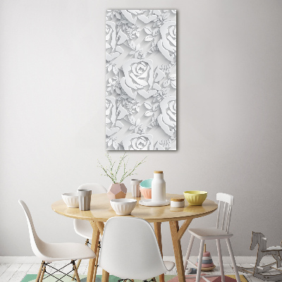 Print on a a glass Roses