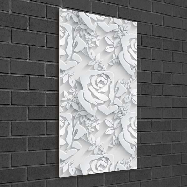 Print on a a glass Roses