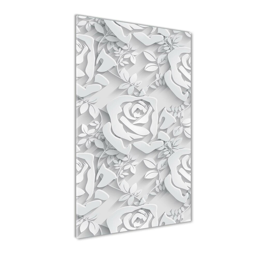 Print on a a glass Roses