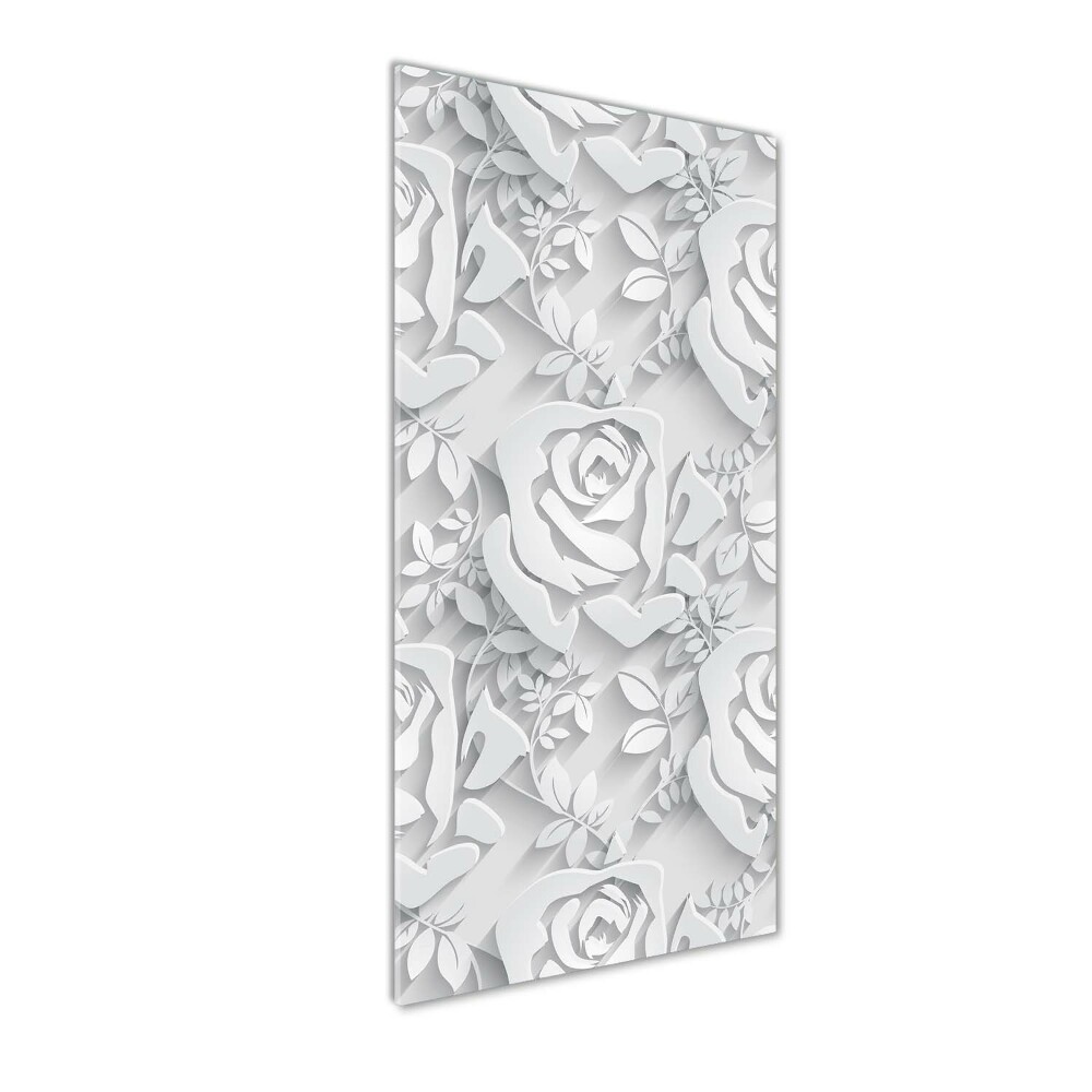 Print on a a glass Roses