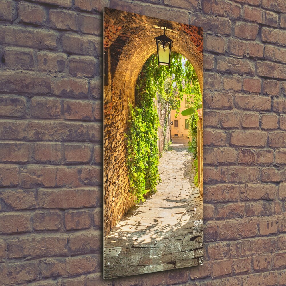 Photo printed on glass Italian streets