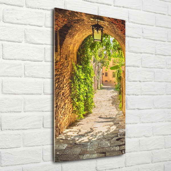 Photo printed on glass Italian streets