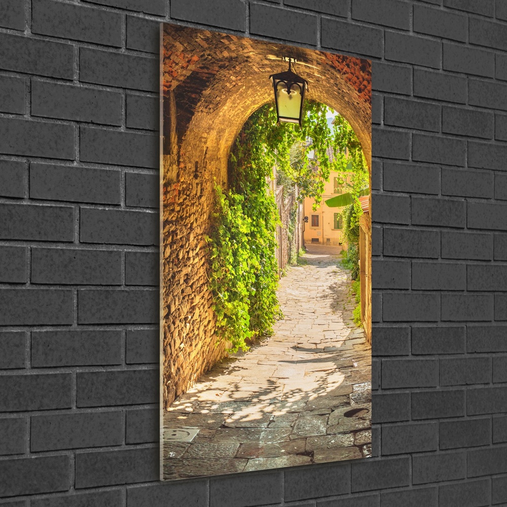 Photo printed on glass Italian streets