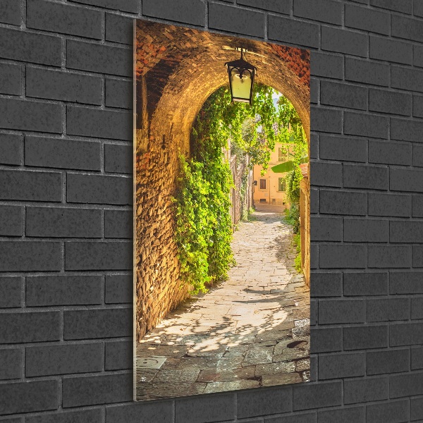 Photo printed on glass Italian streets