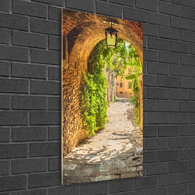 Photo printed on glass Italian streets