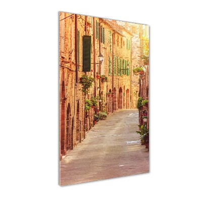 Photo printed on glass Italian streets