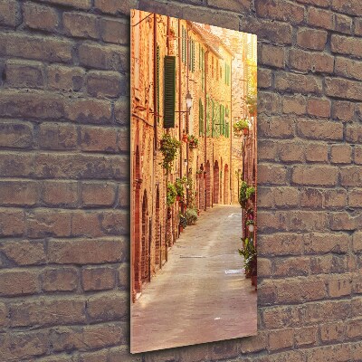 Photo printed on glass Italian streets