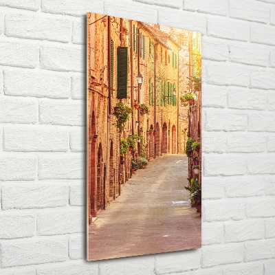 Photo printed on glass Italian streets