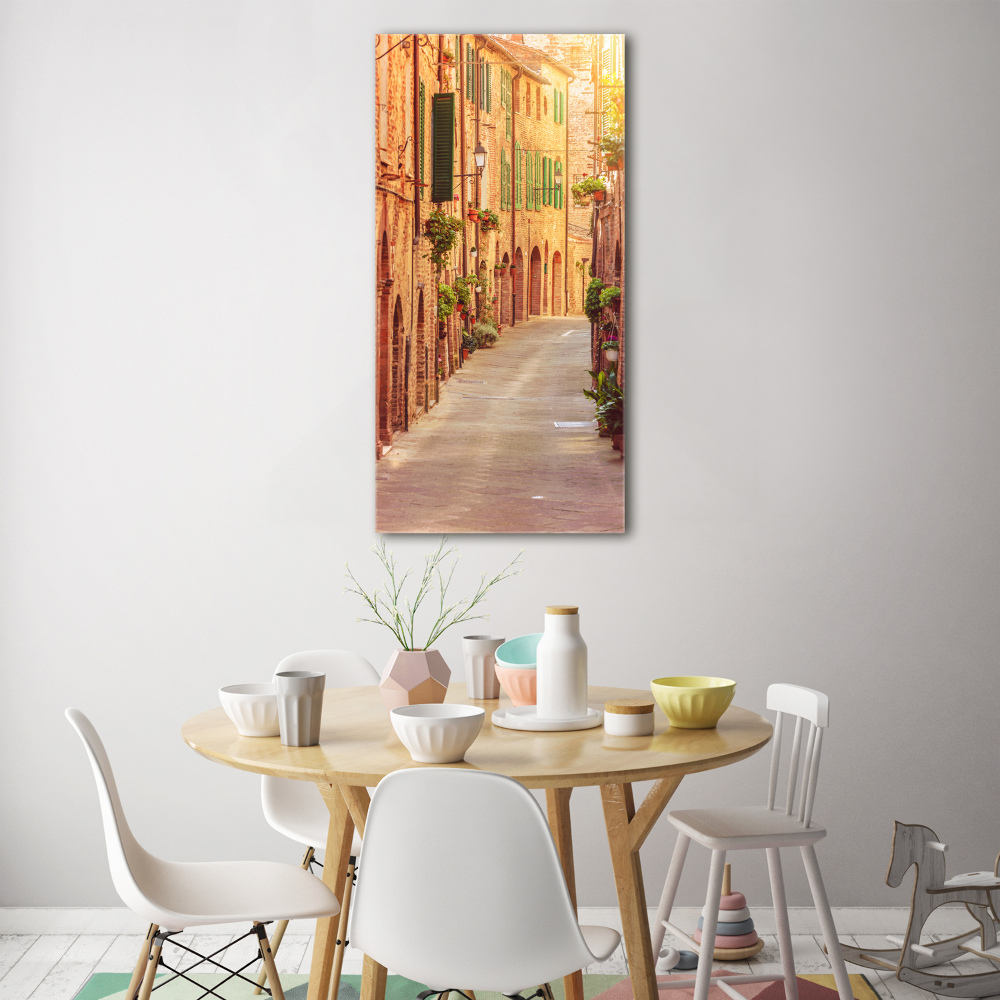 Photo printed on glass Italian streets