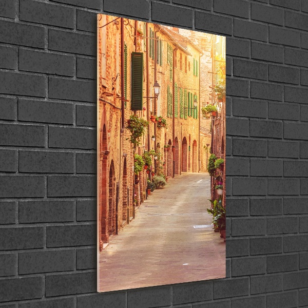 Photo printed on glass Italian streets