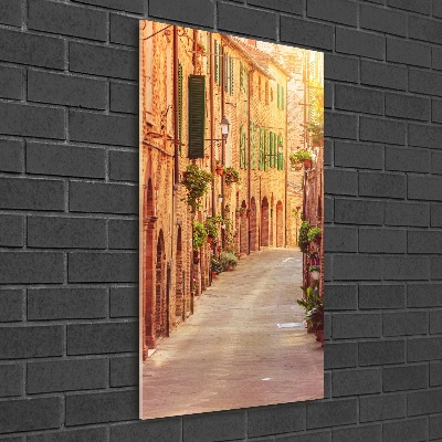 Photo printed on glass Italian streets