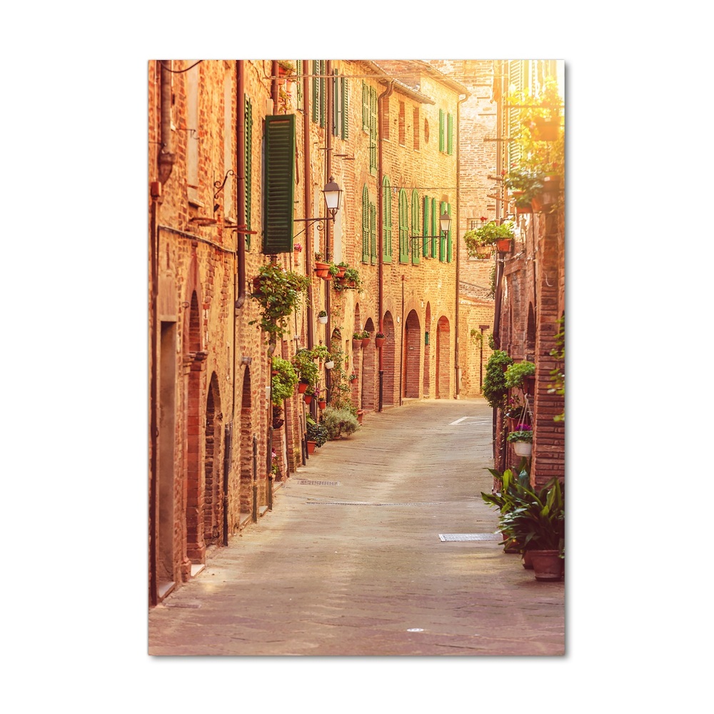 Photo printed on glass Italian streets