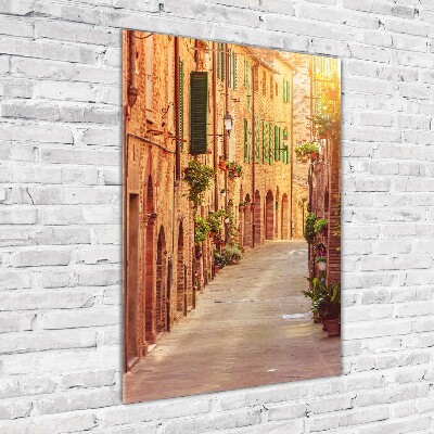 Photo printed on glass Italian streets