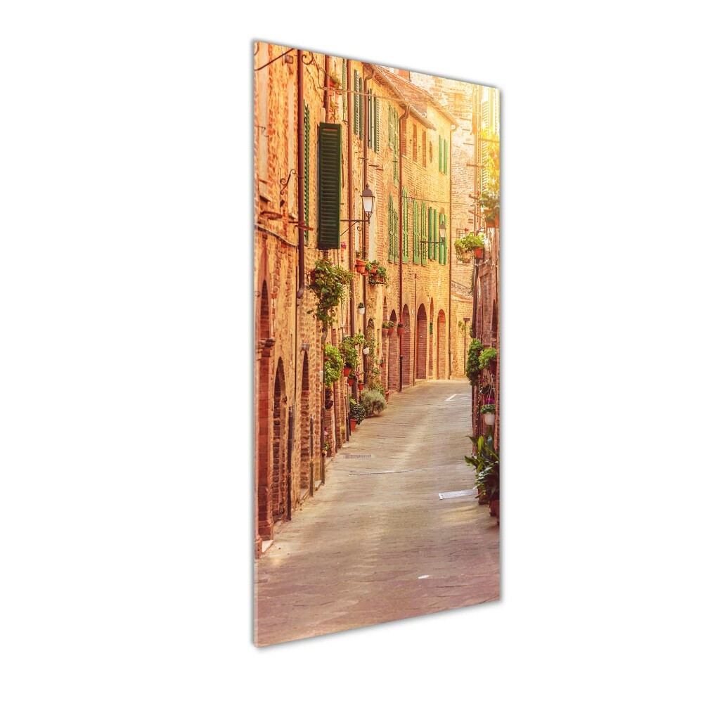 Photo printed on glass Italian streets