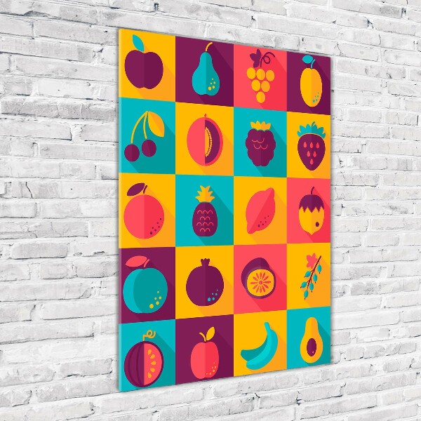 Wall art on glass Fruit