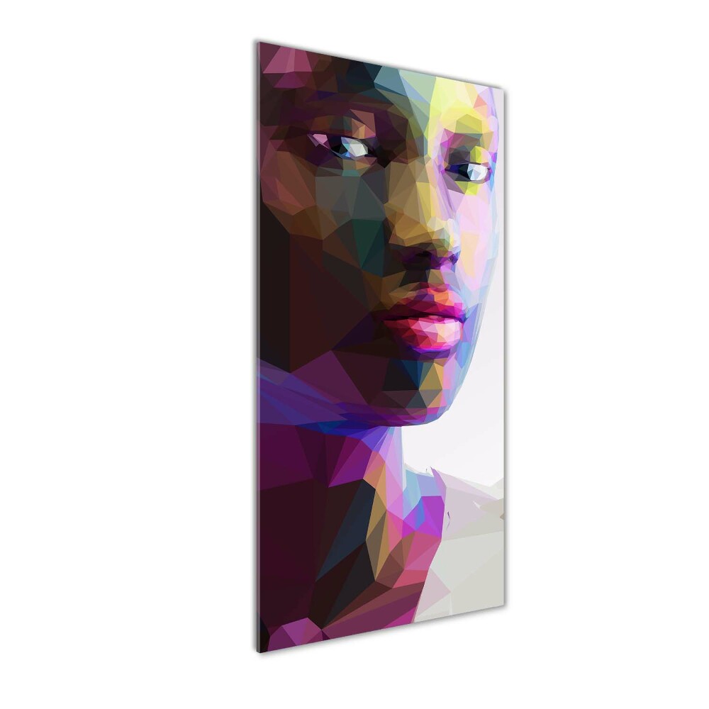 Print on a a glass Abstraction woman