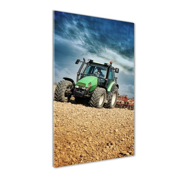 Print on a a glass Tractor