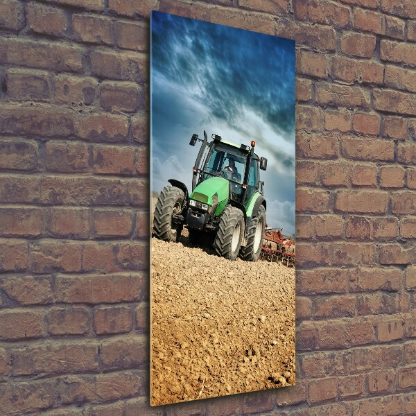 Print on a a glass Tractor