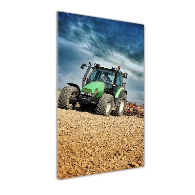 Print on a a glass Tractor