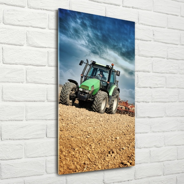 Print on a a glass Tractor