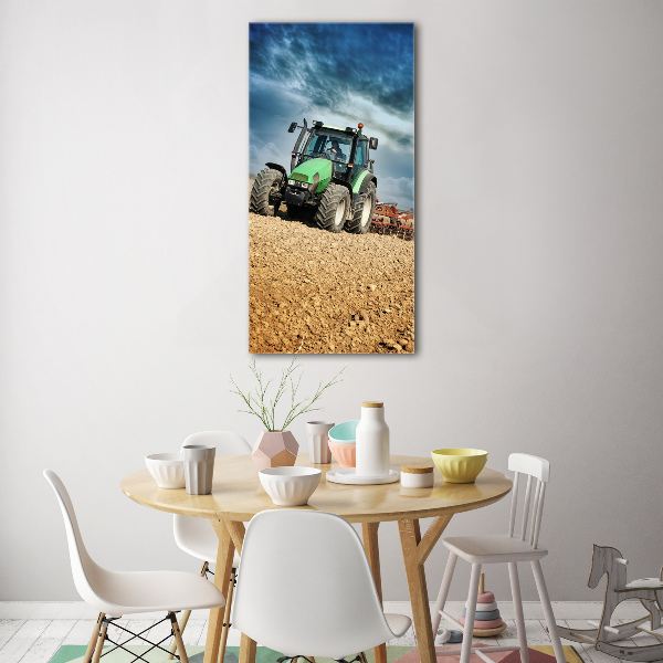 Print on a a glass Tractor